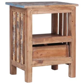 Nachttisch 41x30x50 cm Altholz Massiv