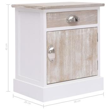 Nachttische 2 Stk. 38x28x45 cm Paulownia Holz