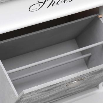 Schuhschrank Grau 50 x 28 x 58 cm Paulownia Holz