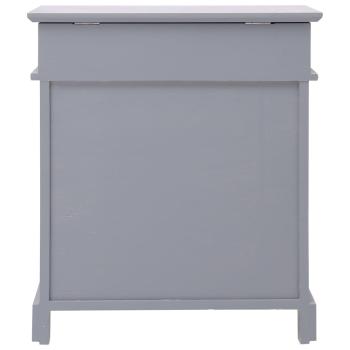 Schuhschrank Grau 50 x 28 x 58 cm Paulownia Holz