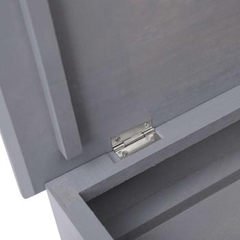 Schuhschrank Grau 50 x 28 x 58 cm Paulownia Holz