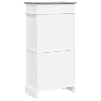 Schuhschrank Grau 50 x 28 x 98 cm Paulownia Holz