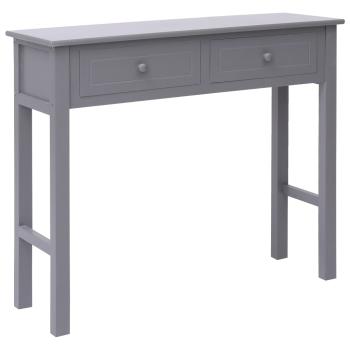 ARDEBO.de - Konsolentisch Grau 90×30×77 cm Holz