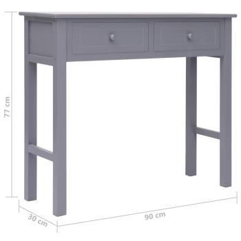 Konsolentisch Grau 90×30×77 cm Holz