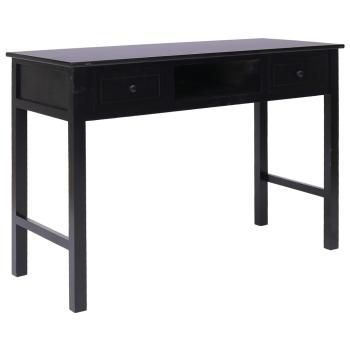 ARDEBO.de - Schreibtisch Schwarz 110×45×76 cm Holz