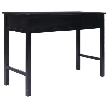 Schreibtisch Schwarz 110×45×76 cm Holz