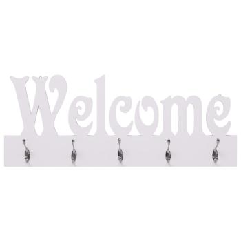 Wandgarderobe WELCOME Weiß 74 x 29,5 cm