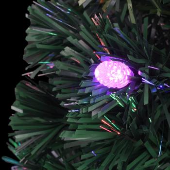 Vorbeleuchteter Weihnachtsbaum mit Ständer und LED 210 cm Glasfaser