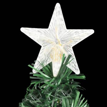 Vorbeleuchteter Weihnachtsbaum mit Ständer und LED 210 cm Glasfaser