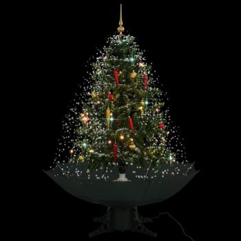 Schneiender Weihnachtsbaum mit Schirmfuß Grün 140 cm