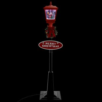 Weihnachts-Straßenlampe mit Weihnachtsmann 180 cm LED
