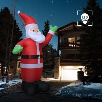 Aufblasbarer Weihnachtsmann LED IP20 600 cm XXL  