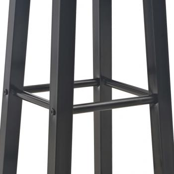 Barhocker 2 Stk. Schwarz MDF  