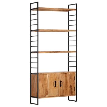 Bücherregal 4 Ebenen 80x30x180 cm Massivholz Akazie