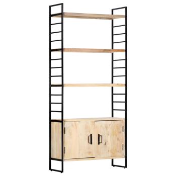 Bücherregal 4 Ebenen 80x30x180 cm Mango Massivholz
