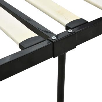 Himmelbett-Gestell Schwarz Metall 140 x 200 cm 