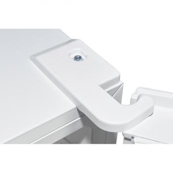 Exquisit GC320-95-E-040C weiß Stand Kühl-Gefrierkombination, 60 cm breit, 315 L, LED Beleuchtung, Gemüseschublade, weiß