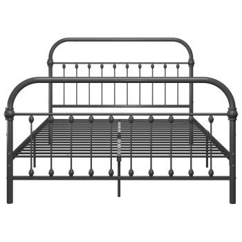 Bettgestell Grau Metall 120x200 cm