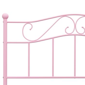 Bettgestell Rosa Metall 140×200 cm