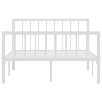 Bettgestell Weiß Metall 120x200 cm