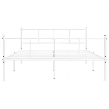 Bettgestell Weiß Metall 120x200 cm