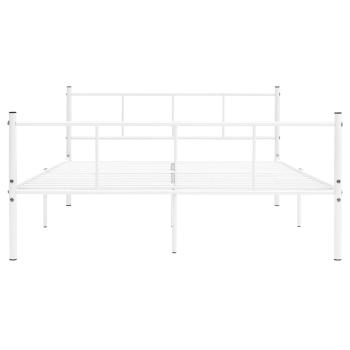 Bettgestell Weiß Metall 120x200 cm