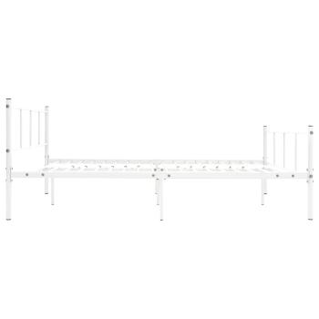 Bettgestell Weiß Metall 120x200 cm