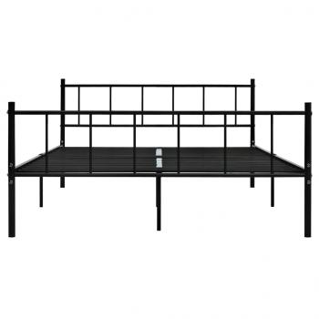 Bettgestell Schwarz Metall 180×200 cm 