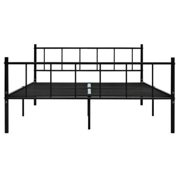 Bettgestell Schwarz Metall 180×200 cm 