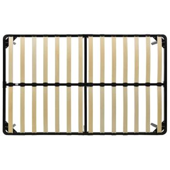 Bettgestell Schwarz Metall 160×200 cm 