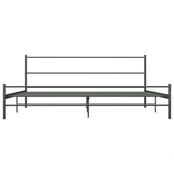 Bettgestell Grau Metall 180×200 cm
