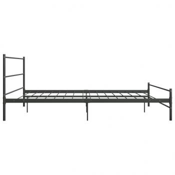 Bettgestell Grau Metall 200×200 cm