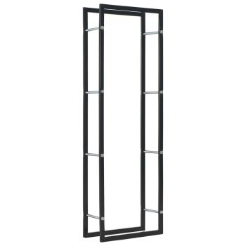 ARDEBO.de - Brennholzregal Schwarz 50 x 20 x 150 cm Stahl  