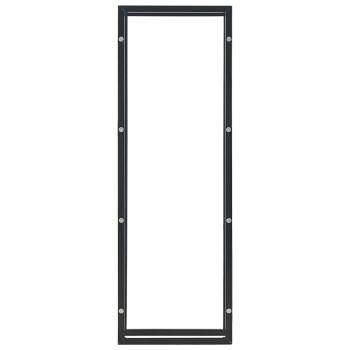 Brennholzregal Schwarz 50 x 20 x 150 cm Stahl  