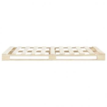 Palettenbett Massivholz Kiefer 160×200 cm