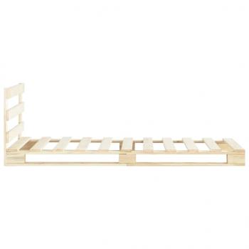 Palettenbett Massivholz Kiefer 90×200 cm