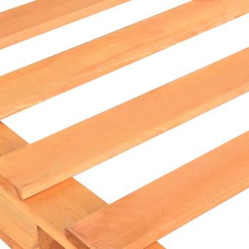 Palettenbett Braun Massivholz Kiefer 90×200 cm