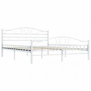Bettgestell Weiß Metall 160×200 cm 