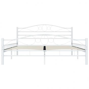 Bettgestell Weiß Metall 160×200 cm 