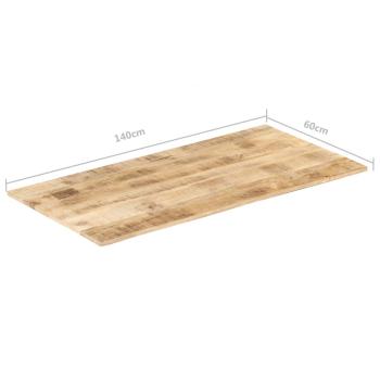 Tischplatte Massivholz Mango 15-16 mm 140x60 cm