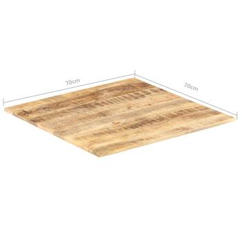 Tischplatte Massivholz Mango 15-16 mm 70x70 cm