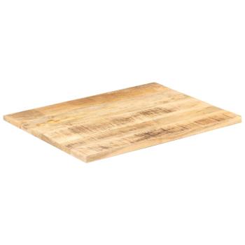 Tischplatte Massivholz Mango 25-27 mm 80x60 cm
