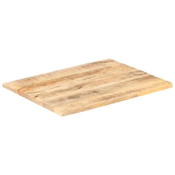 Tischplatte Massivholz Mango 25-27 mm 80x70 cm