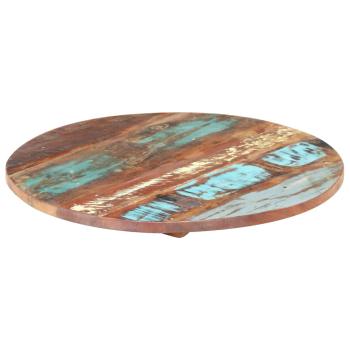 Tischplatte Rund 50 cm 25-27 mm Altholz Massiv