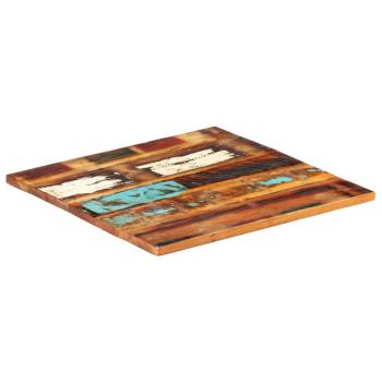 Tischplatte Quadratisch 80x80 cm 25-27 mm Altholz Massiv