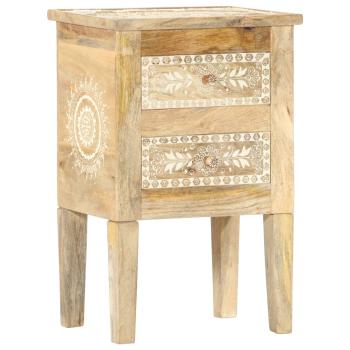 Nachttisch Handbemalt 40×30×60 cm Mango Massivholz