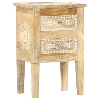 Nachttisch Handbemalt 40×30×60 cm Mango Massivholz