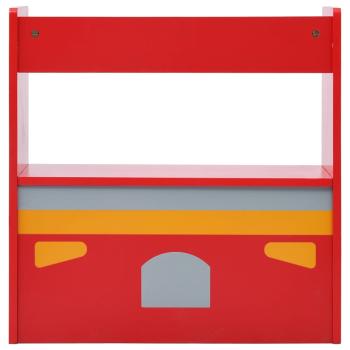 3-tlg. Kinder-Sitzgruppe Feuerwehrauto-Design Holz