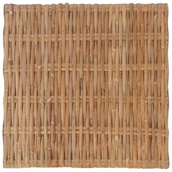 Fußhocker mit Kissen Natürliches Rattan