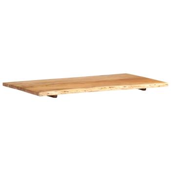 Badezimmer-Waschtischplatte Massivholz Akazie 100x52x2,5 cm